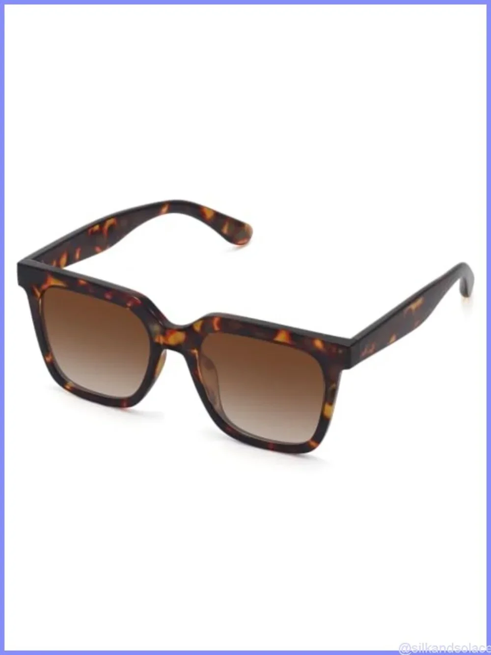 Retro Square Polarized UV400 Sunglasses for Women Men – Lightweight Full Frame